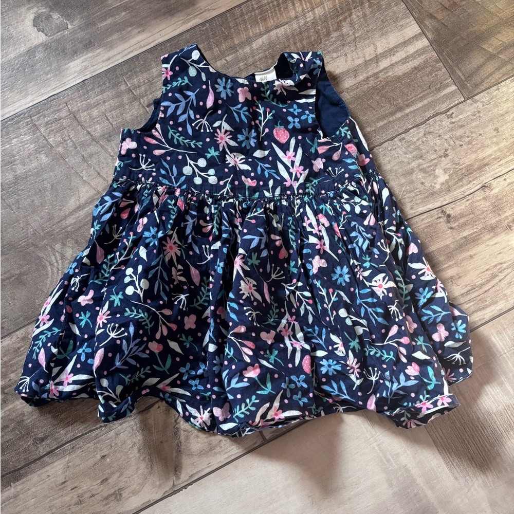 H&M Navy Floral Kids Dress